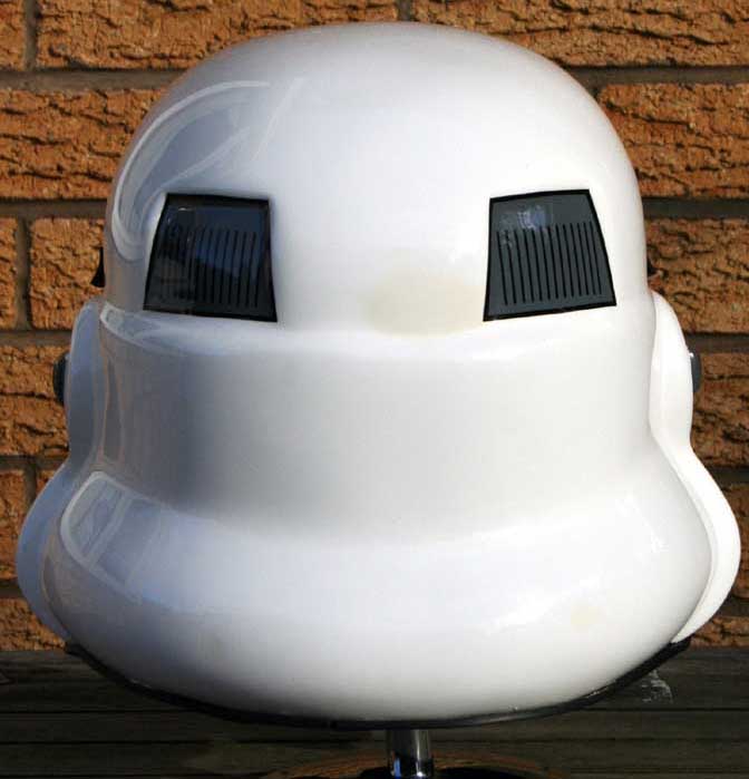 don post stormtrooper helmet